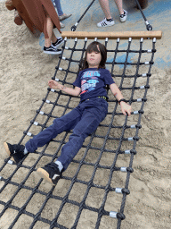 Max in a hammock at the Nest! play forest at the Ruigrijk kingdom