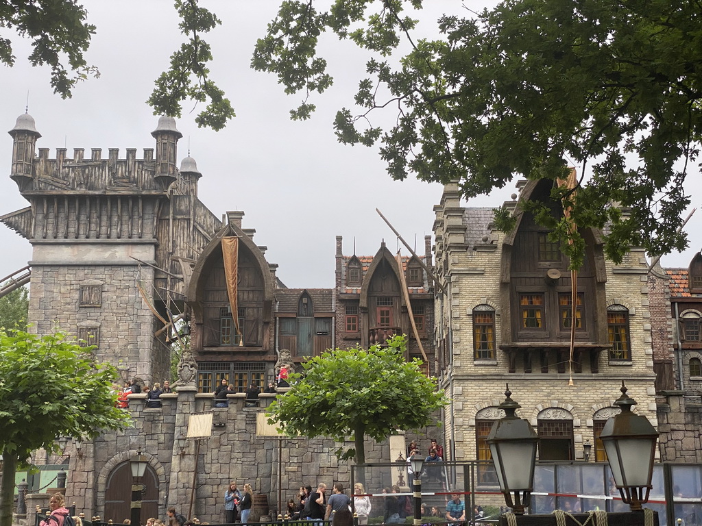 Facade of the Vliegende Hollander attraction at the Ruigrijk kingdom