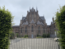 East side of the Sint-Jozefkerk church at the Veemarktstraat street at Tilburg