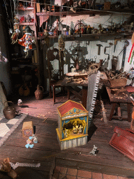 Interior of Geppetto`s House at the Pinocchio attraction at the Fairytale Forest at the Marerijk kingdom