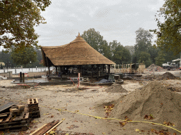 The Archipel and Sirocco attractions at the Carnaval Festival Square at the Reizenrijk kingdom, under construction