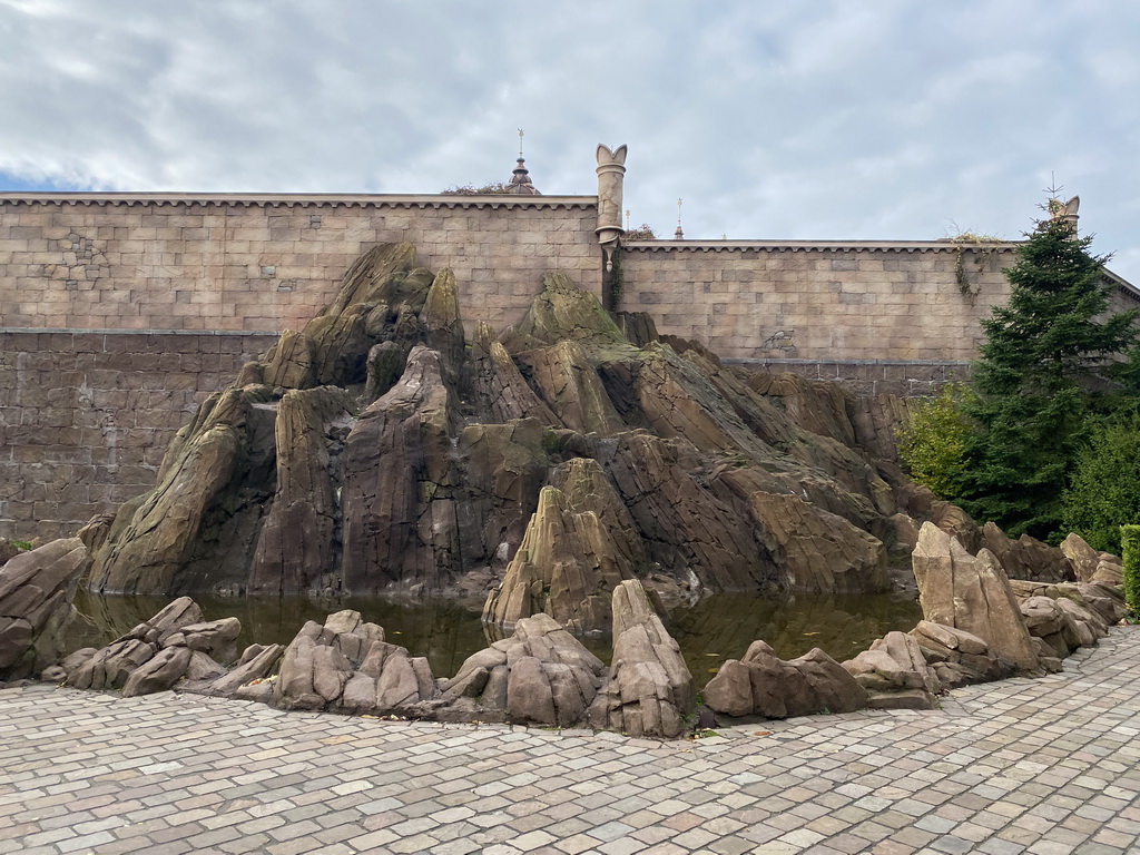 Back side of the Symbolica attraction at the Fantasierijk kingdom