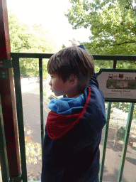 Max at the Pagoda attraction at the Reizenrijk kingdom