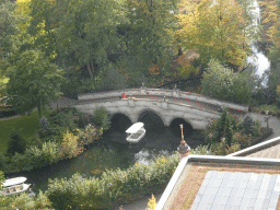 Bridge over the Gondoletta attraction at the Reizenrijk kingdom, viewed from the Pagoda attraction