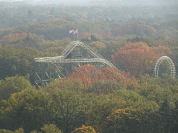 The Python attraction at the Ruigrijk kingom, viewed from the Pagoda attraction at the Reizenrijk kingdom