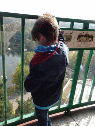 Max at the Pagoda attraction at the Reizenrijk kingdom