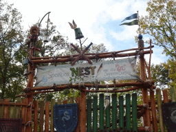 Facade of the entrance to the Nest! play forest at the Ruigrijk kingdom