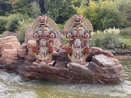 Inca statues at the Piraña attraction at the Anderrijk kingdom