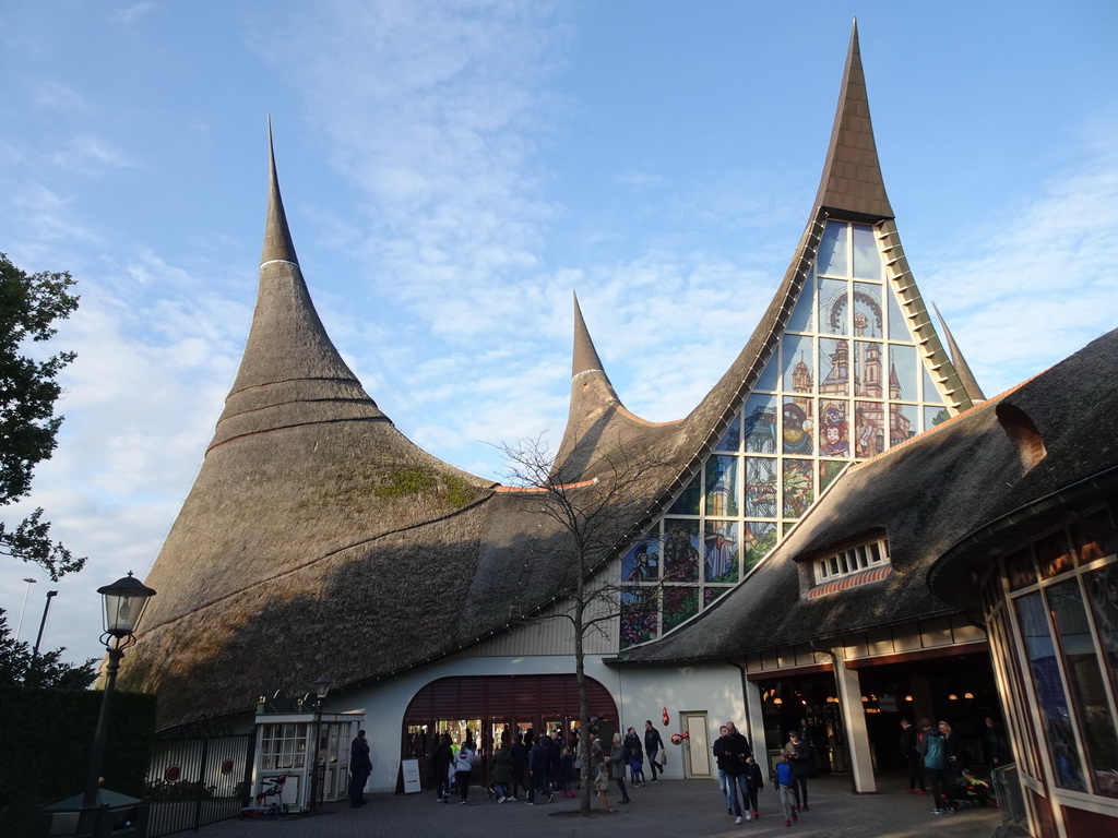 Back side of the House of the Five Senses, the entrance to the Efteling theme park