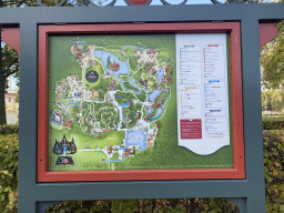 Map of the Efteling theme park