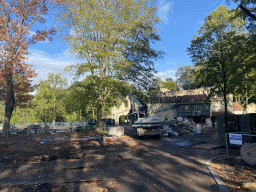 Demolition site of the Spookslot attraction at the Anderrijk kingdom