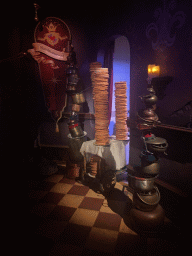 Pile of pancakes at the Provision Passage in the Symbolica attraction at the Fantasierijk kingdom