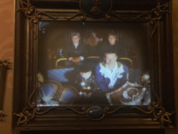 Tim and Max on a photograph at the Gallery of Imaginers in the Symbolica attraction at the Fantasierijk kingdom