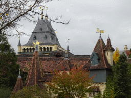 Rooftops of the Raveleijn theatre at the Marerijk kingdom, viewed from the Ton van de Ven square