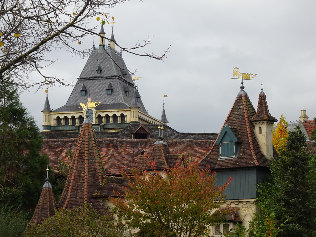 Rooftops of the Raveleijn theatre at the Marerijk kingdom, viewed from the Ton van de Ven square