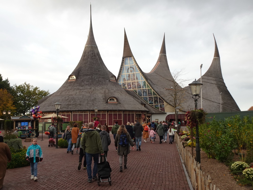 Back side of the House of the Five Senses, the entrance to the Efteling theme park