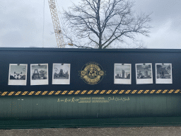 Front of the construction site of the Efteling Grand Hotel, viewed from the Dwarrelplein square