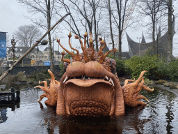 Giant fish at the Pinocchio attraction at the Fairytale Forest at the Marerijk kingdom