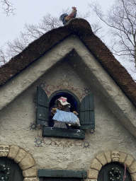 Mother Holle at the Mother Holle attraction at the Fairytale Forest at the Marerijk kingdom