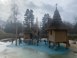 The Archipel water playground at the Reizenrijk kingdom, viewed from the waiting line of the Sirocco attraction