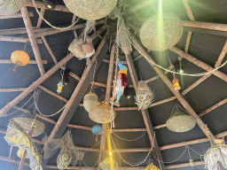 Statue of Sindbad hanging from the ceiling of the Sirocco attraction at the Reizenrijk kingdom