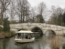 Gondolettas and bridge at the Gondoletta lake at the Reizenrijk kingdom