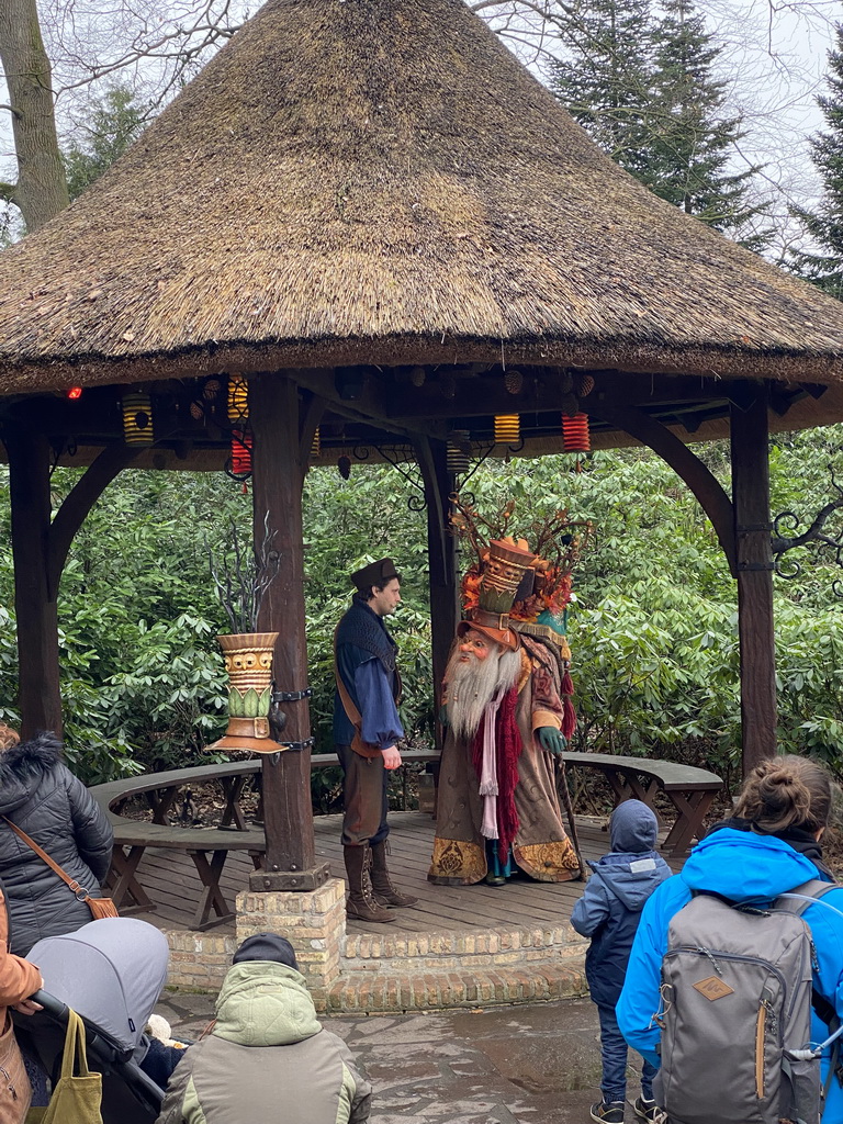 The Sprookjessprokkelaar at the entrance to the Fairytale Forest at the Marerijk kingdom