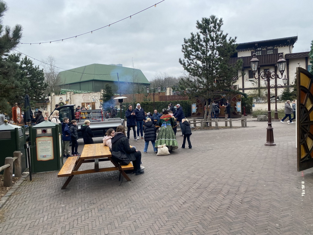 Actor at the Max & Moritz Square at the Anderrijk kingdom, during the Winter Efteling