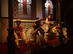 Musicians at the Throne Room scene at the Fata Morgana attraction at the Anderrijk kingdom