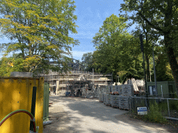 The construction site of the Danse Macabre attraction at the Anderrijk kingdom