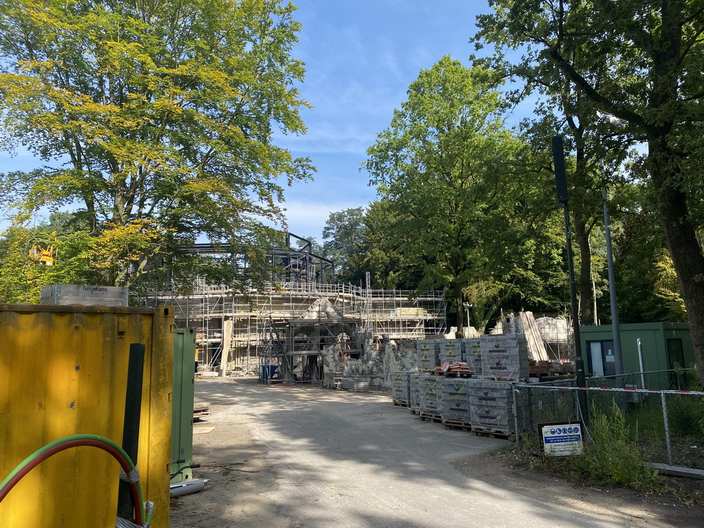 The construction site of the Danse Macabre attraction at the Anderrijk kingdom