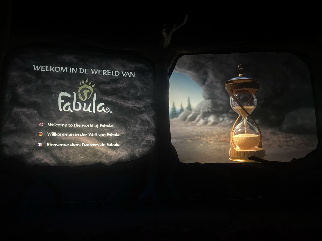 Movie at the preshow of the Fabula attraction at the Anderrijk kingdom