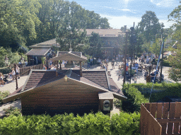 The Max & Moritz Square at the Anderrijk kingdom, viewed from the waiting line at the Max & Moritz attraction