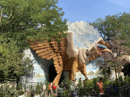 Front of the Vogel Rok attraction at the Carnaval Festival Square at the Reizenrijk kingdom