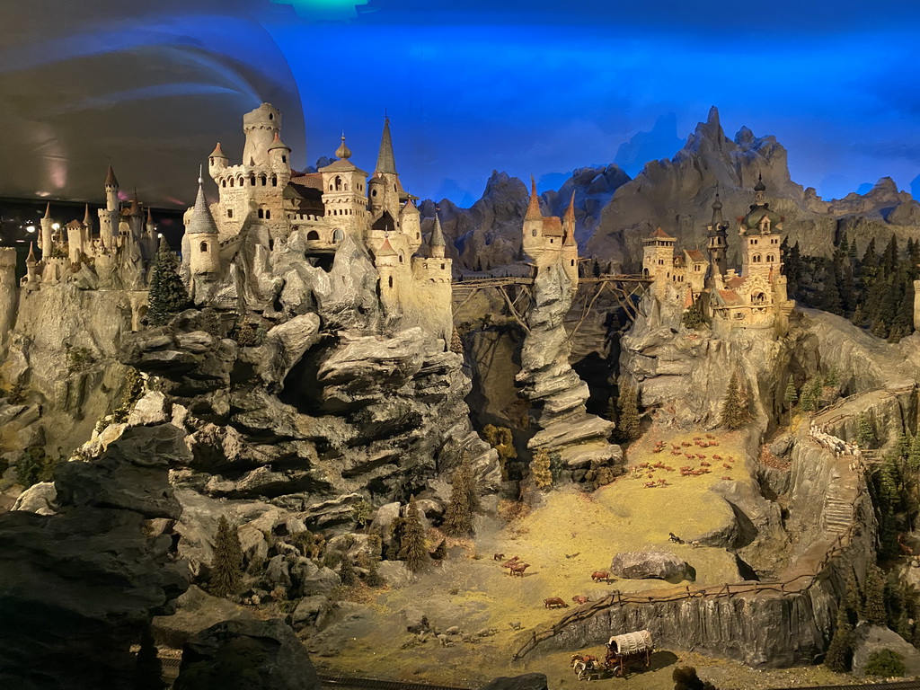 Miniature world at the Diorama attraction at the Marerijk kingdom