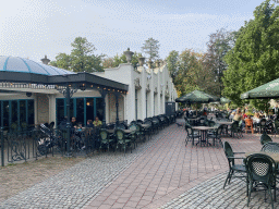 Front of the Witte Paard restaurant at the Anton Pieck Plein square at the Marerijk kingdom