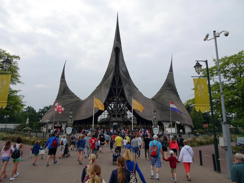 Front of the House of the Five Senses, the entrance to the Efteling theme park