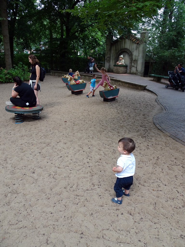 Max at the Kindervreugd playground at the Marerijk kingdom