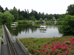 Gondolettas on the lake at the Reizenrijk kingdom