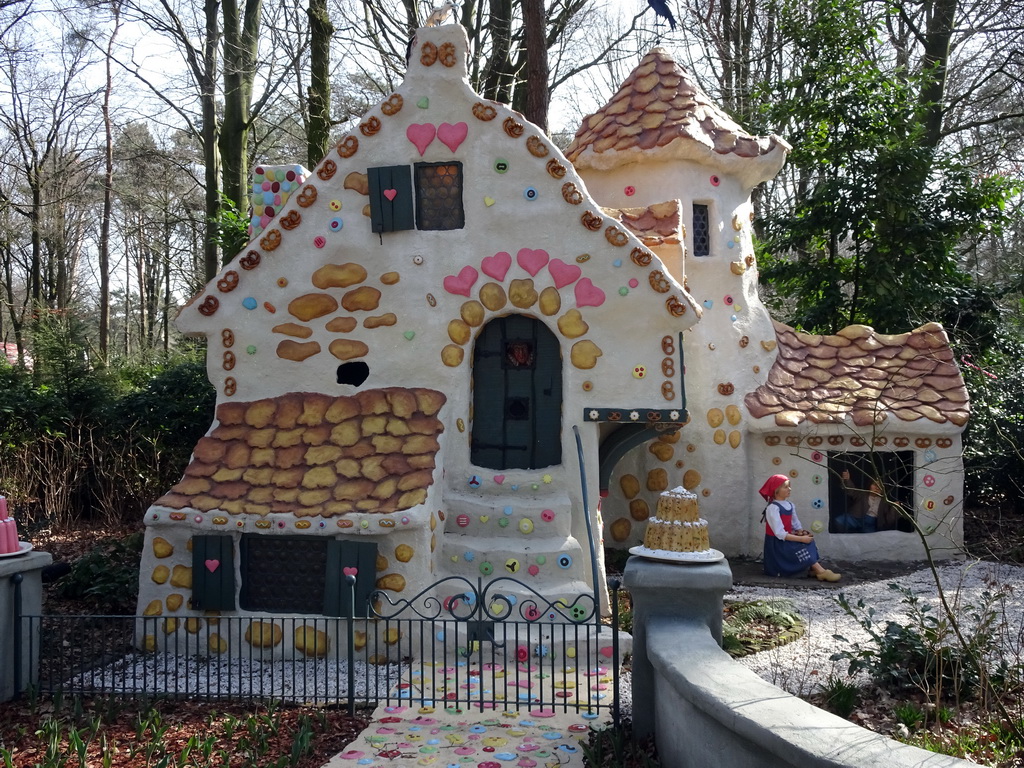 The Hansel and Gretel attraction at the Fairytale Forest at the Marerijk kingdom