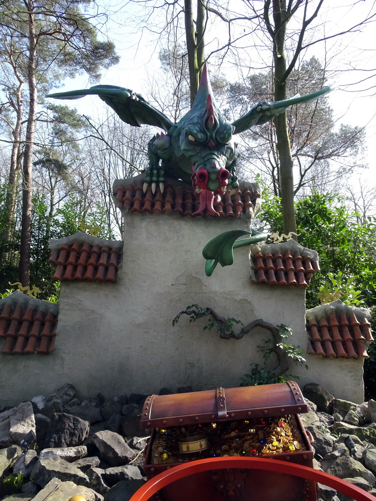 The Dragon attraction at the Fairytale Forest at the Marerijk kingdom