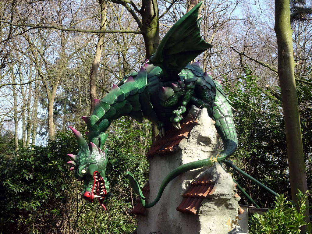 The Dragon attraction at the Fairytale Forest at the Marerijk kingdom