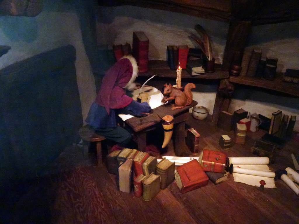 Interior of a house at the Gnome Village attraction at the Fairytale Forest at the Marerijk kingdom