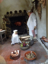 Sleeping cooks at the Castle of Sleeping Beauty at the Sleeping Beauty attraction at the Fairytale Forest at the Marerijk kingdom