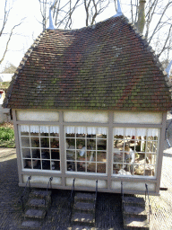 The Leerhuys building at the Laafland attraction at the Marerijk kingdom, viewed from the monorail