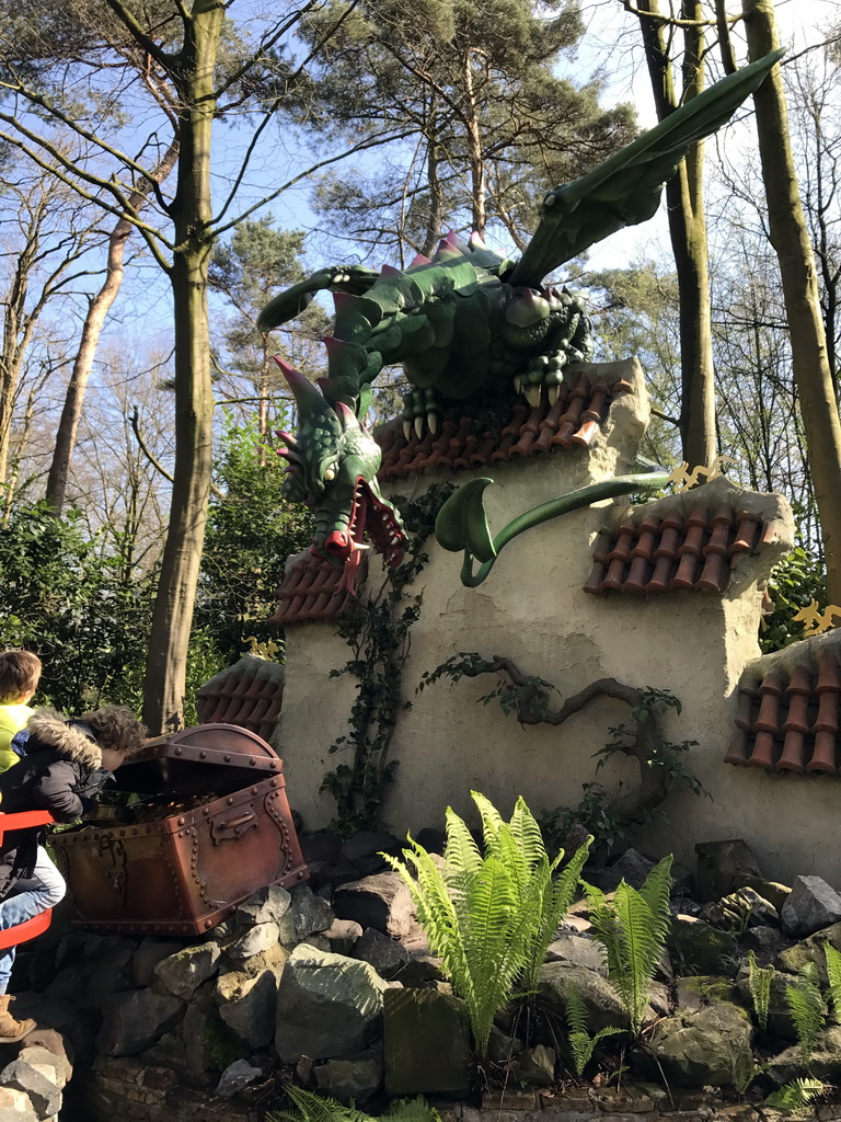 The Dragon attraction at the Fairytale Forest at the Marerijk kingdom