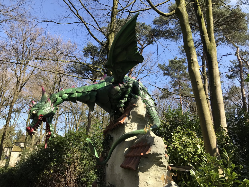 The Dragon attraction at the Fairytale Forest at the Marerijk kingdom