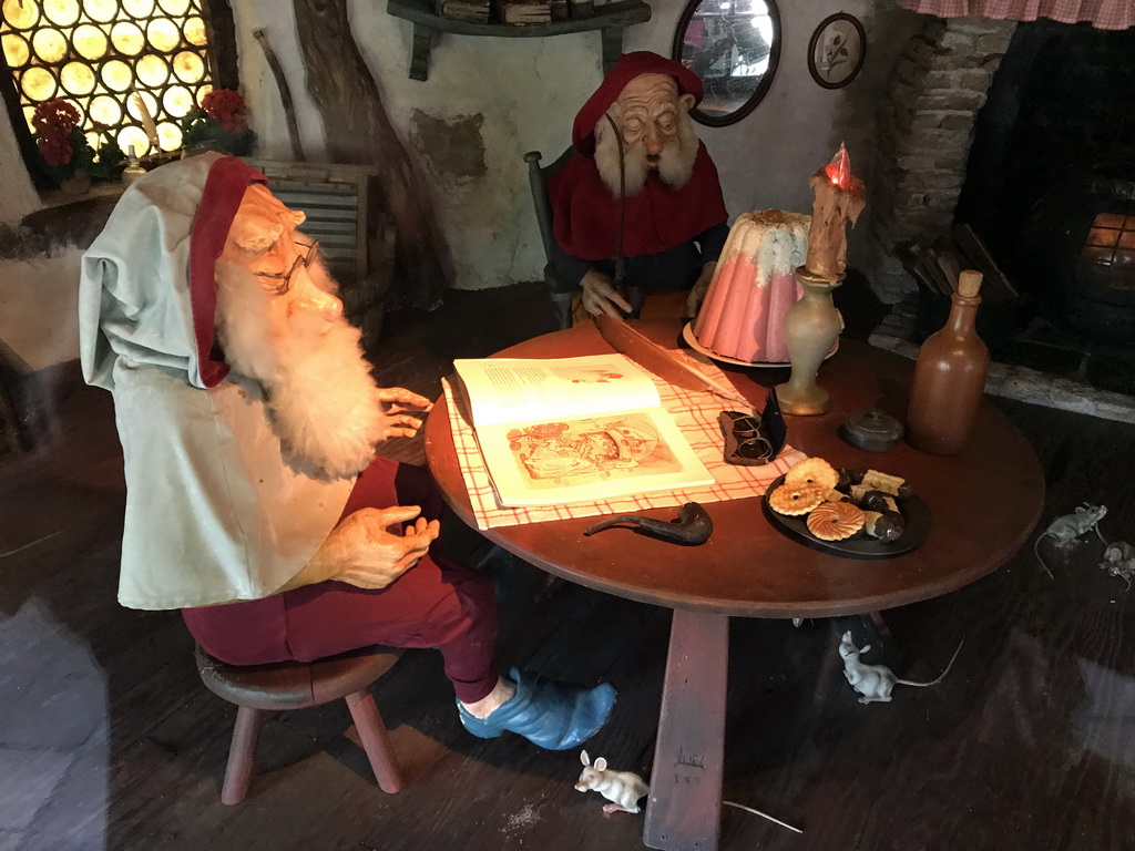Interior of a house at the Gnome Village attraction at the Fairytale Forest at the Marerijk kingdom