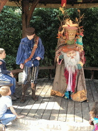 Street theater at the Anton Pieck Plein square at the Marerijk kingdom