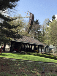 The Oude Tufferbaan and Halve Maen attractions at the Ruigrijk kingdom, viewed from the train